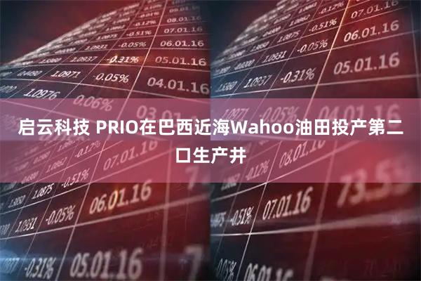 启云科技 PRIO在巴西近海Wahoo油田投产第二口生产井