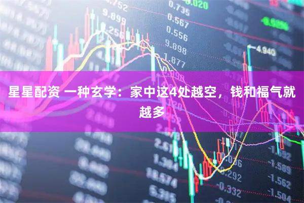 星星配资 一种玄学：家中这4处越空，钱和福气就越多